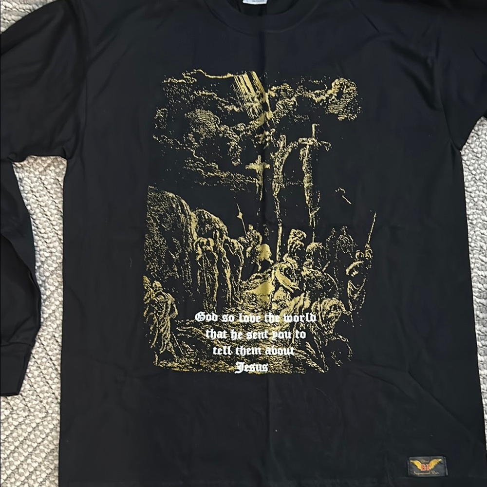 Black Long Sleeve Graphic Tee